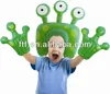 eco-friendly novelty inflatable alien head and hands toy