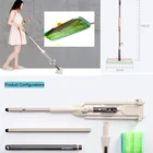 Automatic Squeeze Wet Dry Lazy Mop with Microfiber Mop Pads for Hardwood Tile Floor