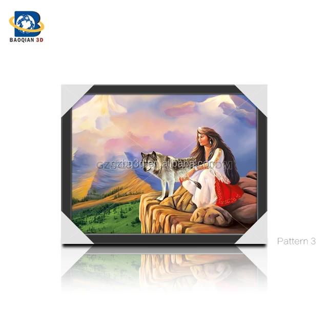 Wholesale/Customized 3D 5D lenticular picture,3D flip picture,wall deco,poster