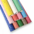 54 inch (1.37 m) ceramics chunky glitter faux leather fabric for hair bow
