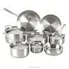 13Pieces Tri-Ply Stainless Steel Dishwasher Safe Oven Safe Cookware Set