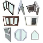 AWA And WERS Certified Australian Standard PVC Window, UPVC PVC Frame Double Glazed Glass Windows Price