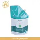 Custom printing food grade high quality standing up fruit juice pouches with spout