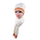 High Quality Winter Warm Set Neck Warmer Scarf Beanie Hats Sets Acrylic Knitting Customized Sets