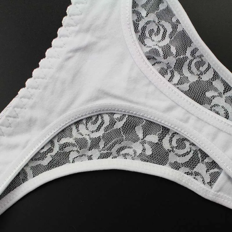 Stock 2016 bowknot transparent diamond Lace sey panties women underwear thongs bragas women panties sey underwear women briefs