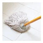Household Cleaning Items cotton floor cleaning mop with pvc wooden handle