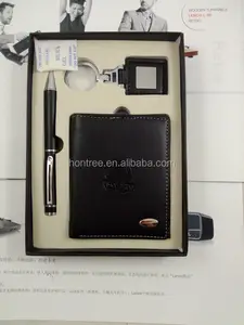 wallet gift item promotional corporate gift set with pen