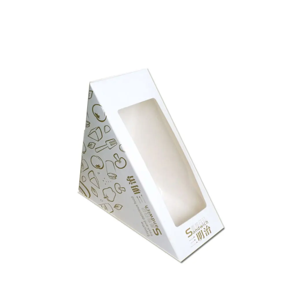 custom printing small kraft paper gift box with clear window