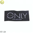 Black back garment cotton wash main woven neck label for dress