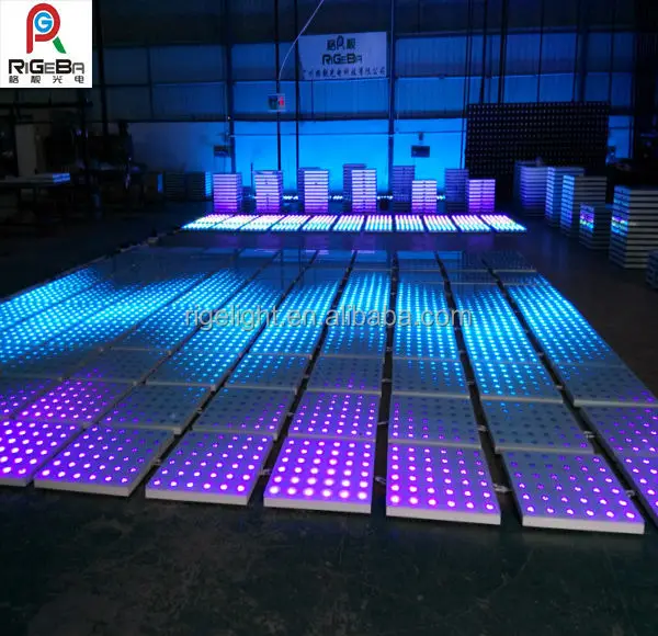 Stage Wedding 60 60cm Glass Super Slim Digital Led Lighted Dance Floor Buy Led Dance Floor Digital Led Lighted Dance Floor Glass Dance Floor Product