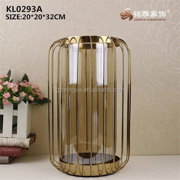 decor luxury modern royal new design glass metal art and craft