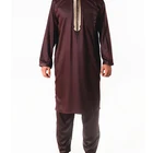 New Design Gown Jubba Muslim Wear Islamic Clothing Thawb Arabic Thobe Men