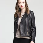 Normal Genuine Animal Skin jacket woman Sheep Leather Coat