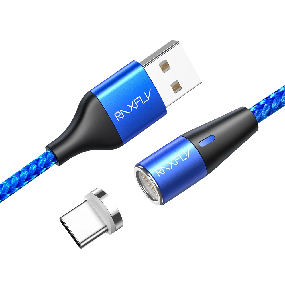 RAXFLY New Fashion Style Type-C Phones Data Transfer Magnetic Fast 3A Usb Charging Cable - ANKUX.COM