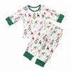 Baby Girls Boys Christmas Pajamas Set Kids Xmas Cotton 2Pcs Clothing Set