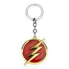 DC Universe Superhero The Flash Series Keychain Lightning Logo Zinc Alloy Keyring Fashion Jewelry Accessories for Fans