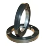 black painted packing steel strapping band Oscillated wound black waxed metal strapping