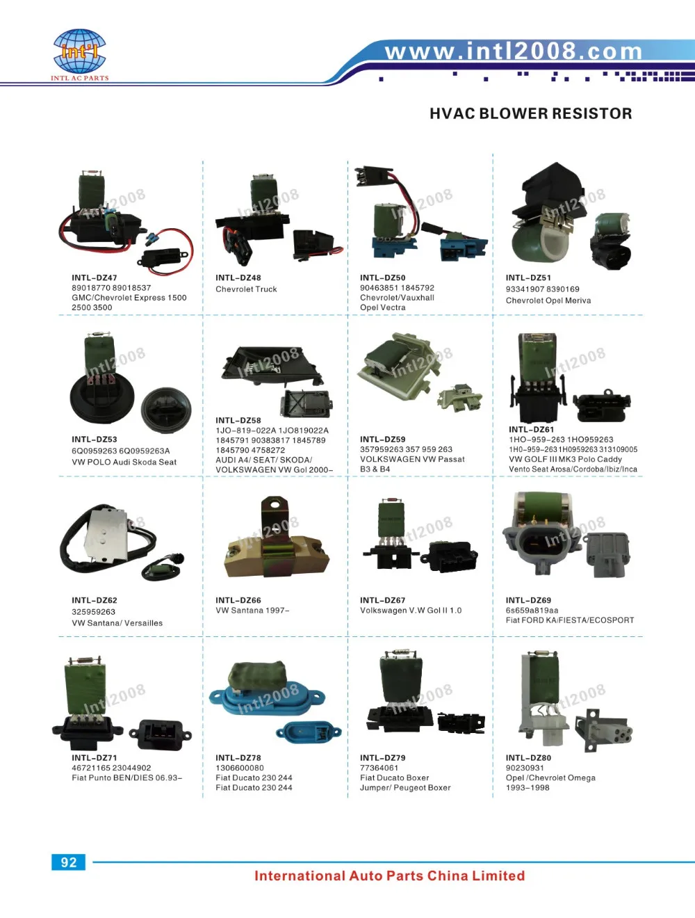 HVAC Blower Motor Resistor for Chevy Chevrolet Astro Trucks and GMC