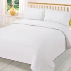 Good Quality Plain Dyed White Hote Bedding Duvet Cover Set