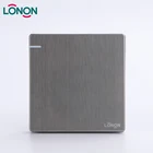 New Style Modern Silver PC 16A 220V 250V 1 gang 1 way electrical changeover wall light switch
