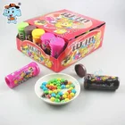 bottle colorful chocolate bean confectionery