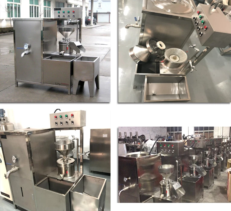 Hot Sale Automatic  Gas Heating or Electric Heating Commercial Soymilk Tofu Soybean Milk Bean Curd Forming Making Machine