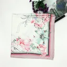 Crinkled Satin Silk Fabric Digital Print For Shawls