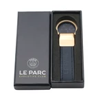 Key Ring Wholesale Bulk Handmade Custom Genuine PU Leather Car Brand Logo Keychain Name Card Key Ring Car Logo Key Chain