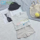 Wholesale cute pattern stripe private label baby clothes 2091