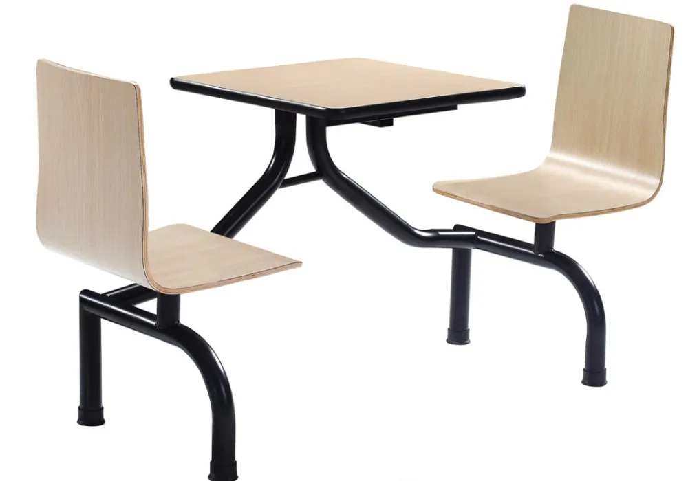 Sanlang軍事食堂ファストフードセットレストラン家具椅子で曲がっ合板座席仕入れ・メーカー・工場