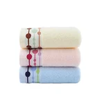 High quality 100% cotton home hand towel and face towel set with jacquard border