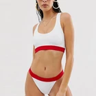 Custom 18 Teen Open Sexy xxx Hot Sex Bikini Young Girl Contrast Elastic 2 Piece Swimwear