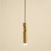 contemporary copper color metal dining room pendant light