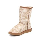 Free samples 2018 new fashion long snow boots for women white and lighted snow boots