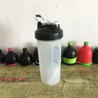 Factory Direct Supply New Fashion Plastic PP GYM Funnel Protein Bottle Shaker With Stainless Steel Mixer Ball