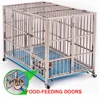wholesale heavy duty stainless steel dog cage , large double foldable dog cage