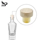 wholesale soft caps for High polymer cork wooden caps / glass bottle cap