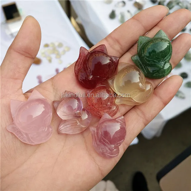 hot sale fashion best birthday gift crystal natural crystal fox