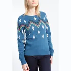 WOMEN'S 4% cashmere/4% angora / 18% cotton/18% lambswool/33% viscose/23% nylon JACQUARD SWEATER