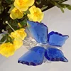 blue crystal butterfly figurine animal ornament as gift souvenirs