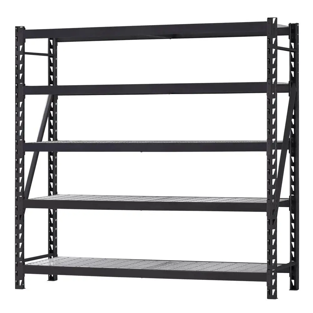 Heavy Duty 5 Tier Garage Steel Shelf Bays Unit Storage Racks