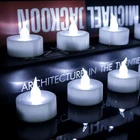 Yellow Flickering Flame Led Wax Candles Floating Wax Led Candle
