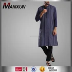 Kurta Shalwar designs for men new style dresses Stripes linen soft fabric mens thobe