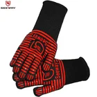 Seeway Heat Protect up to 932F BBQ Grill Gloves Silicone Heated Gloves