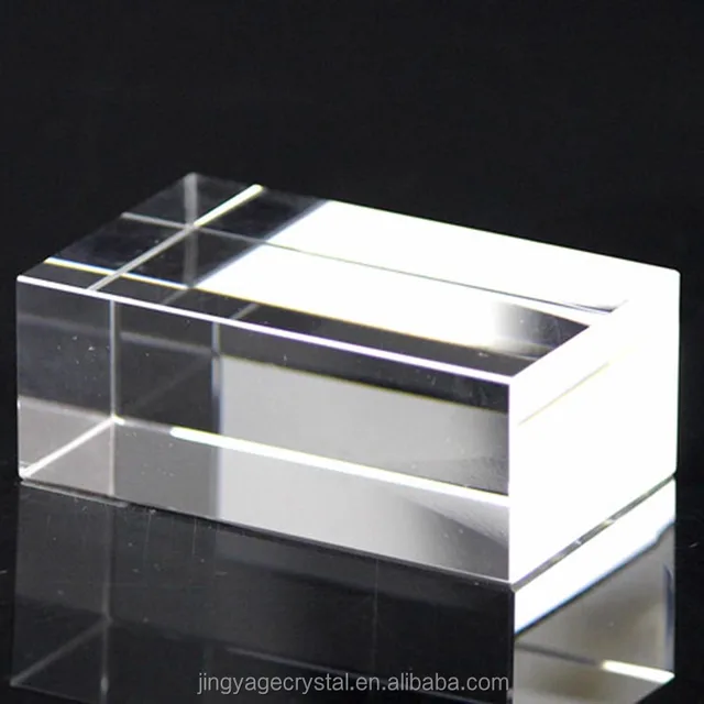 hot sale souvenir glass blocks cubes gift 3d laser engrave k9