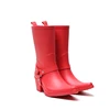 Famous Brand Cheap Colorful custom cowboy women rubber rain boots wholesale