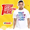 Fashion custom print t-shirt wholesale high quality men custom t-shirt with your own logo
