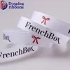 wholesale 2cm plain white grosgrain ribbon ,brand name printed ribbon grosgrain