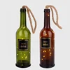 long necked glowing light glass wine bottle for Christmas gift present