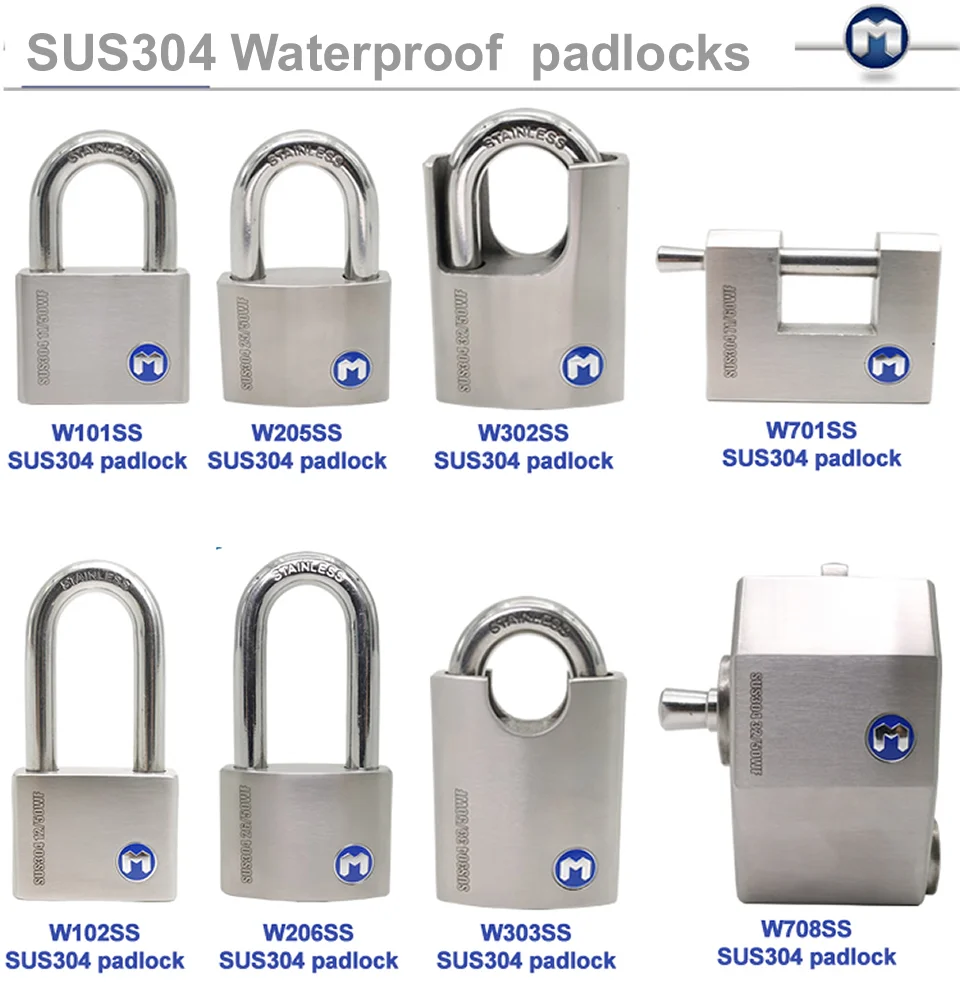different types of padlocks